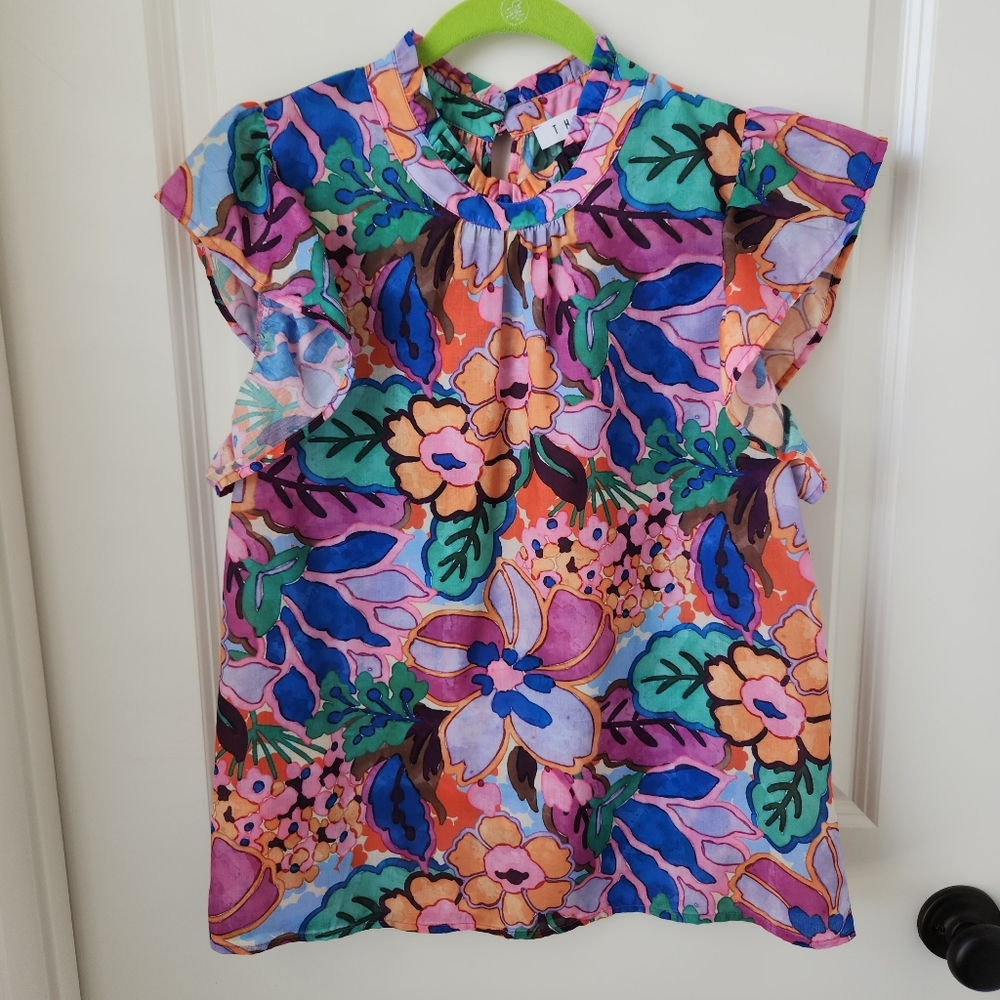 THML Colorful Floral Top